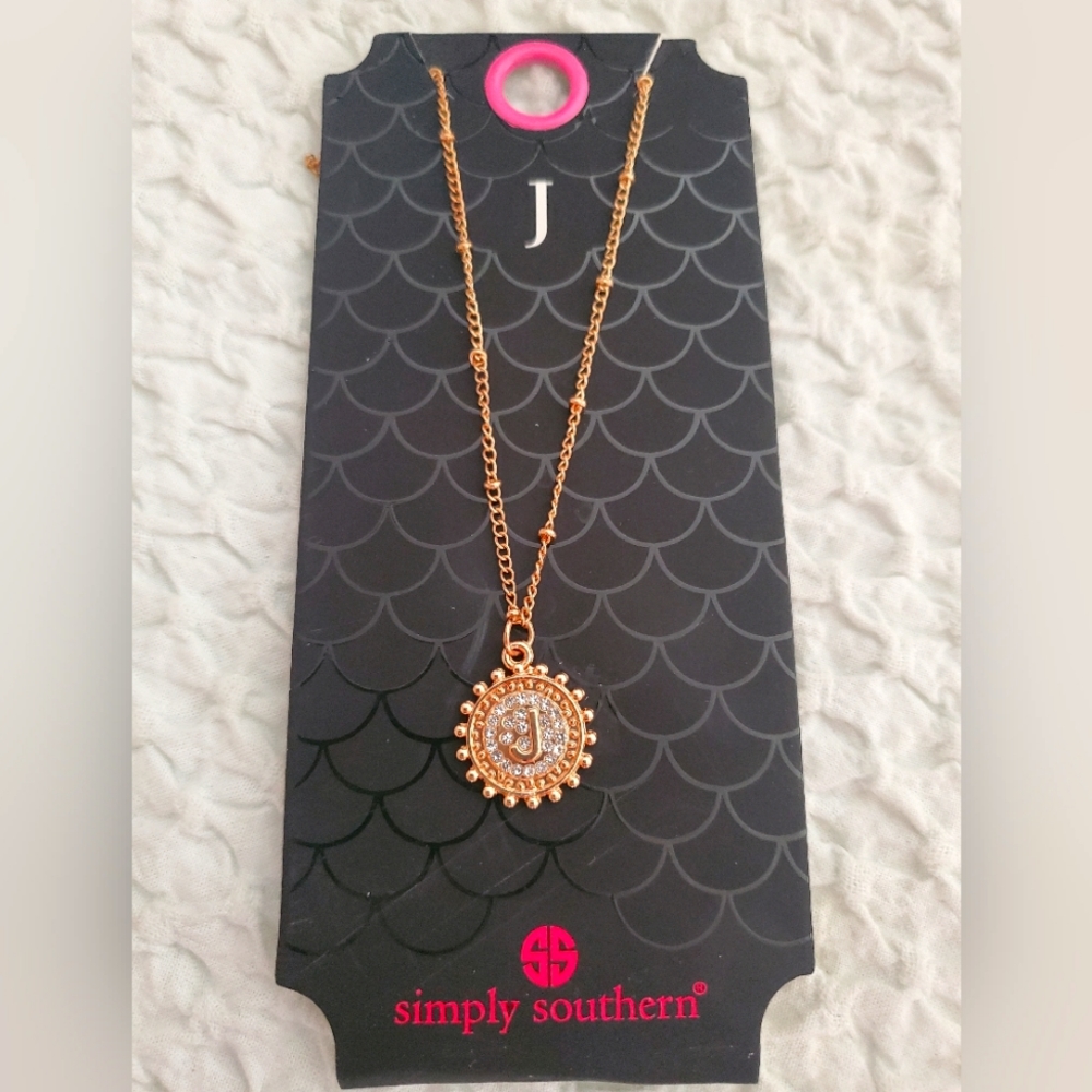 Simply Southern J initial necklace